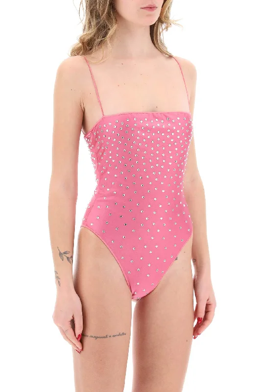 Oséree Oséree One-Piece Swimsuit With Crystals Elegant Halter Bikini