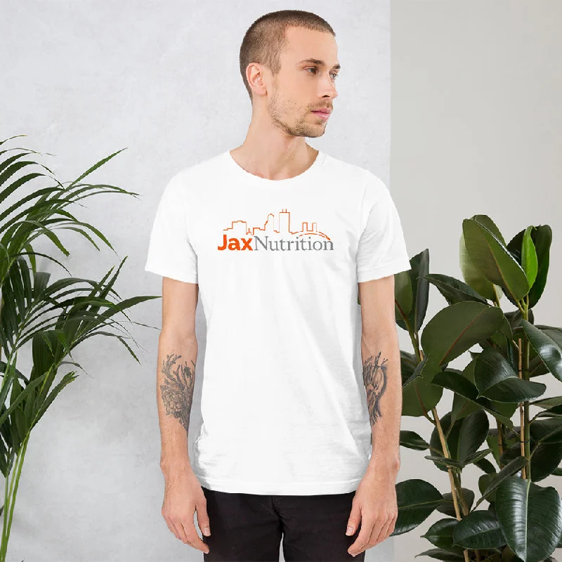 Jax Nutrition Full Color Logo Short-Sleeve Unisex T-Shirt (Bella + Canvas 3001)-- Machine Wash Dry Clean Hand Wash