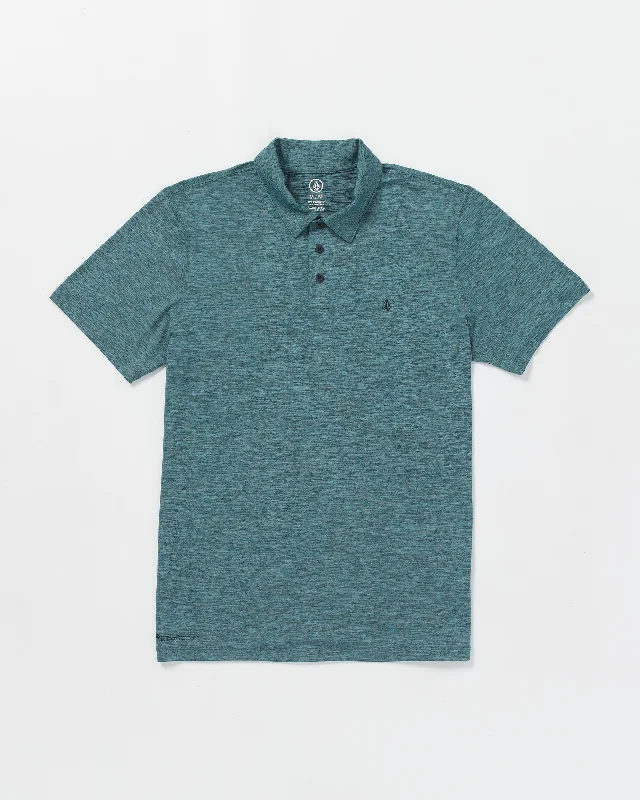 Hazard Pro Polo Short Sleeve Shirt - Sea Blue-- Mesh Fabric Canvas Fabric Denim Fabric