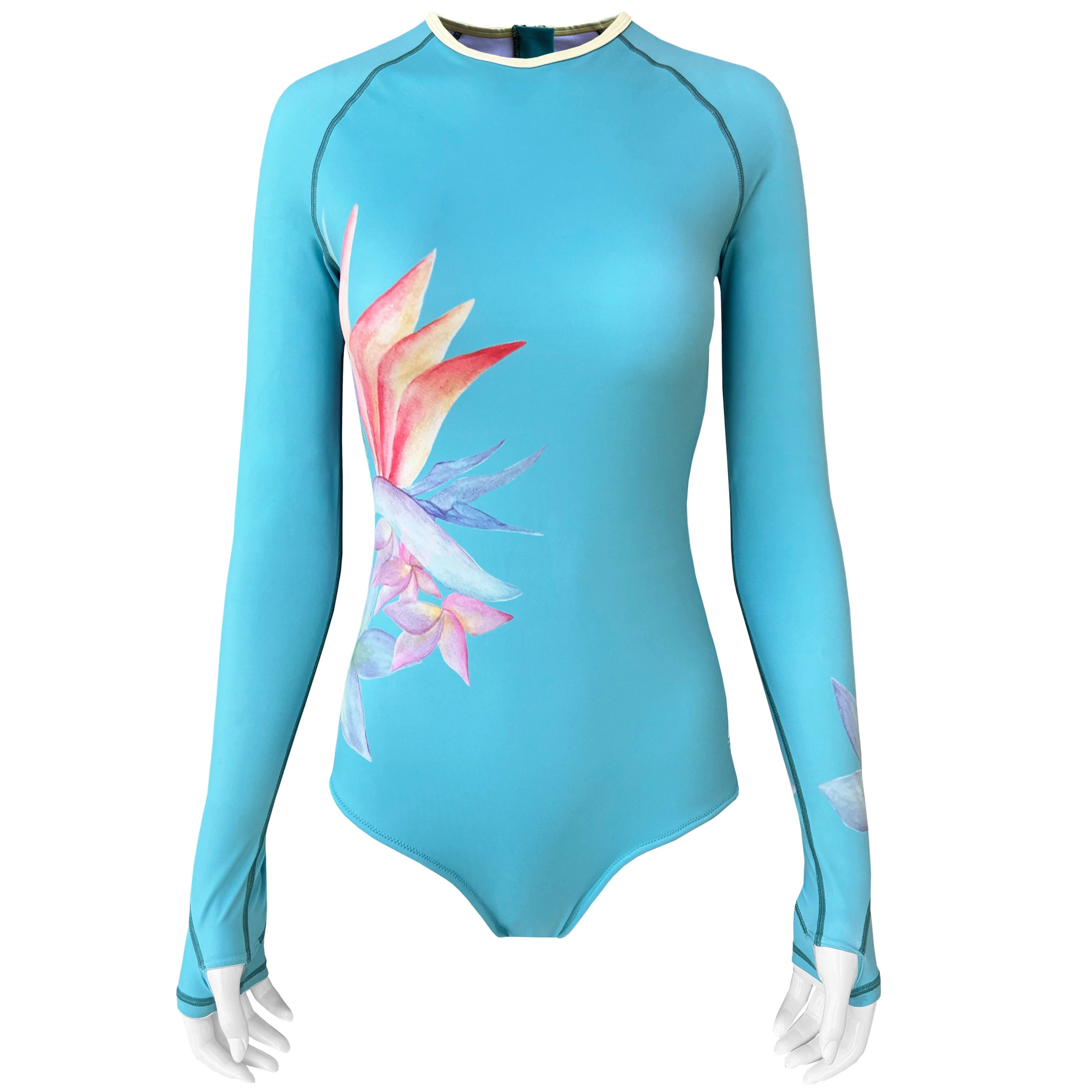 Long Sleeve Swimsuit for Women UPF 50+ | Art - Lotus Stylish Beachwear Set