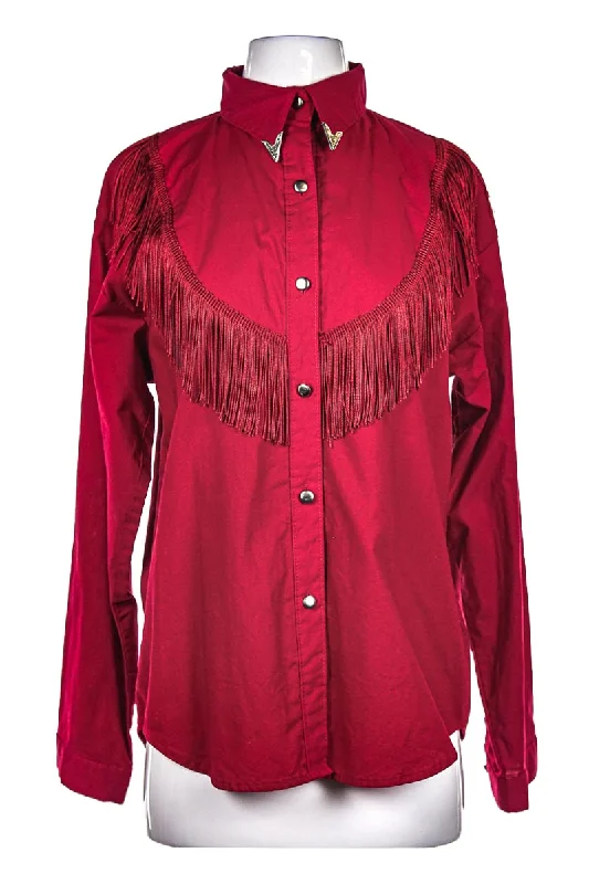 Vintage 70's Sa'sa Shirt-- Zippered Buttoned Snapped