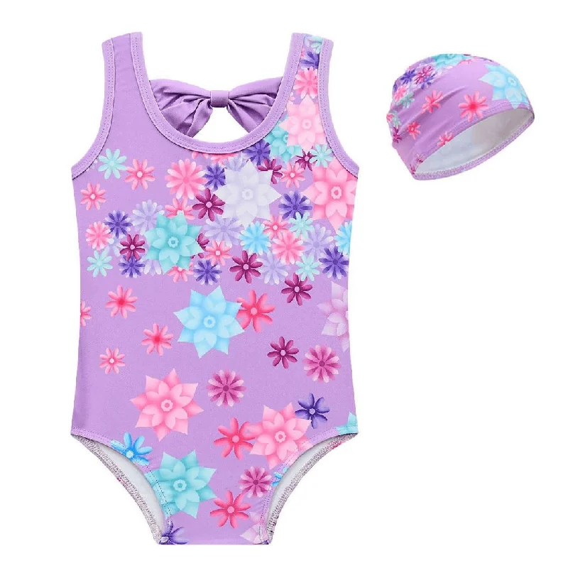 Magical Family Flower One Piece Swimsuit Chic Swimsuit Cover-Up