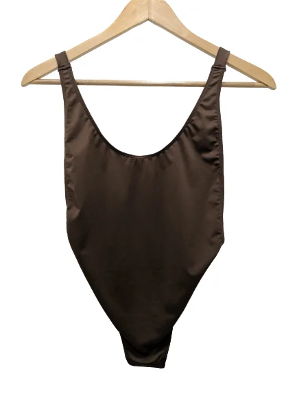 [M] NWOT ASOS Brown One Piece Thong Swimsuit Two-Piece Beachwear