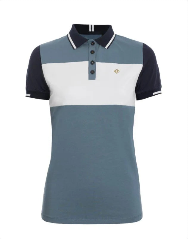 Tesoro Vita Pelosa Polo Shirt - Blue/White-- Welt Pockets Slit Pockets