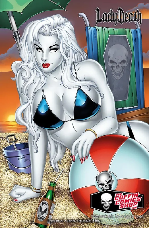 Lady Death: Swimsuit #1 - Spring Break 2024 Edition Two-Piece Beachwear