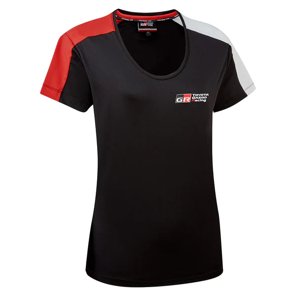 TOYOTA GAZOO RACING WOMEN'S T-SHIRT-- Denim Fabric Leather Fabric Suede Fabric