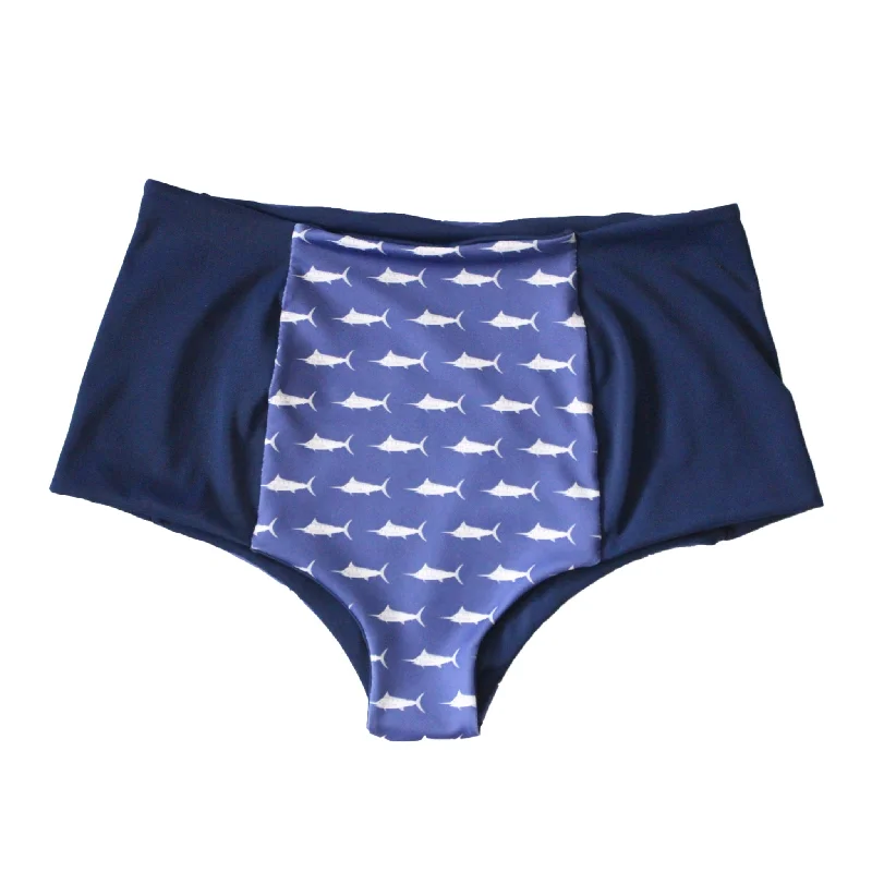 Sundot Marine + CBB Hawaii - Honoli’i Reversible Swimsuit High-Waisted Bottom Retro Swimwear Style