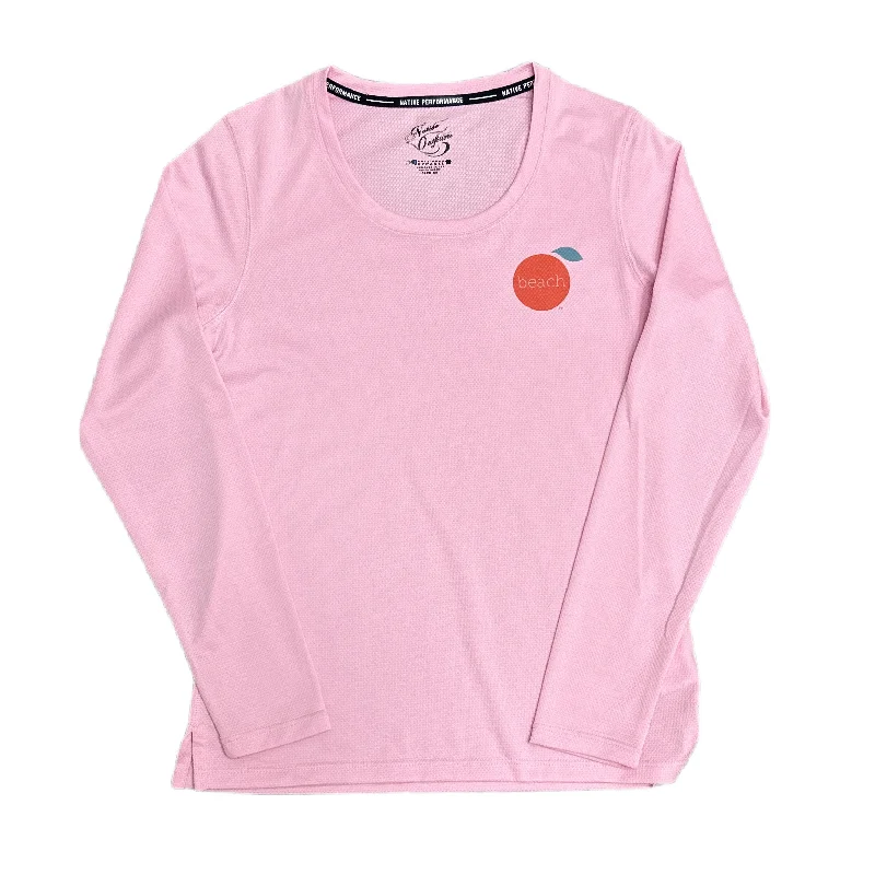 Orange Beach Ladies Performance Shirt-- Mesh Fabric Canvas Fabric Denim Fabric