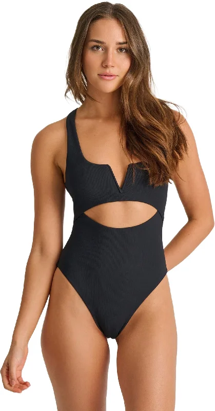 Recycled Racerback One-Piece Swimsuit - Women's|-|Maillot de bain une pièce recyclé à dos nageur - Femme Shiny One-Piece Swimsuit