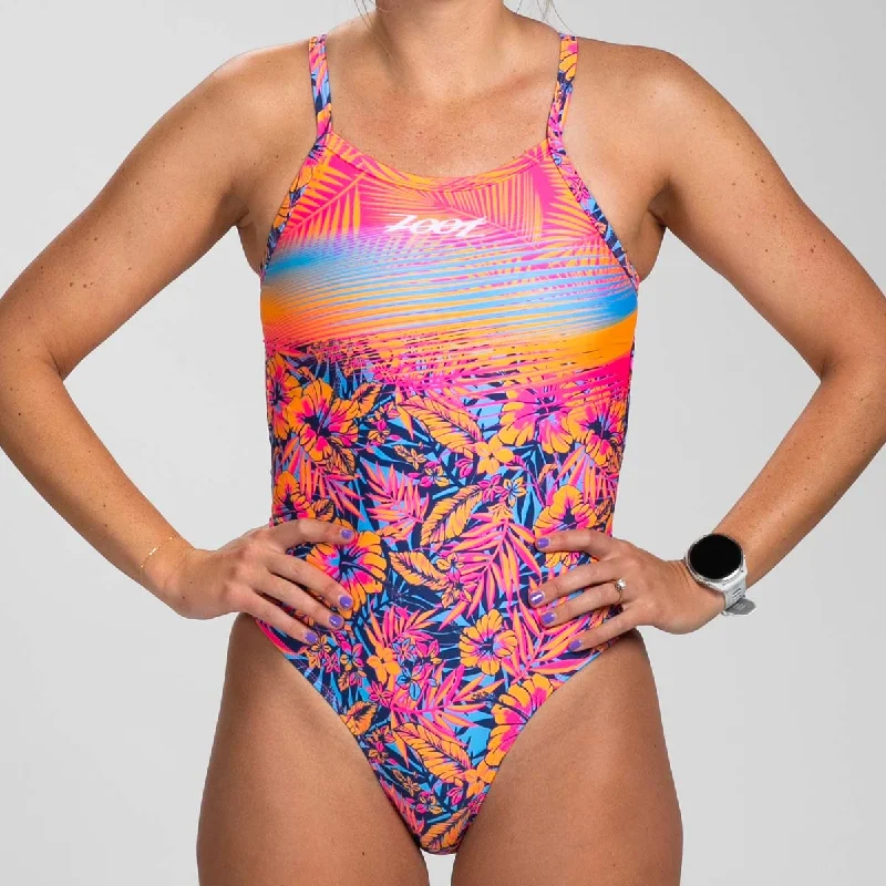Womens LTD Swimsuit - Club Aloha Crisscross Back Swimsuit