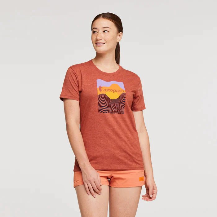 Cotopaxi Women’s Vibe Organic TShirt-- Print Jacquard Patchwork
