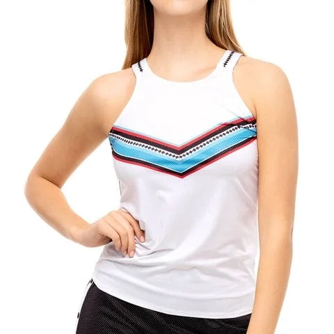 Women's Lucky in Love Color Block Tie Back Shirt-- Ribbed Striped Patterned