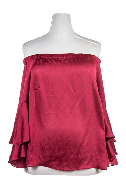 Vince Camuto Shirt-- Mesh Blend Leather Blend Suede Blend