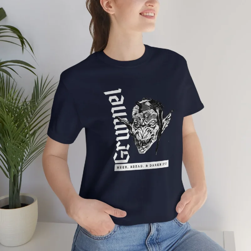 Team Grunnel - True Dungeon Tee Shirt-- Ribbed T-Shirt High Neck Heavyweight
