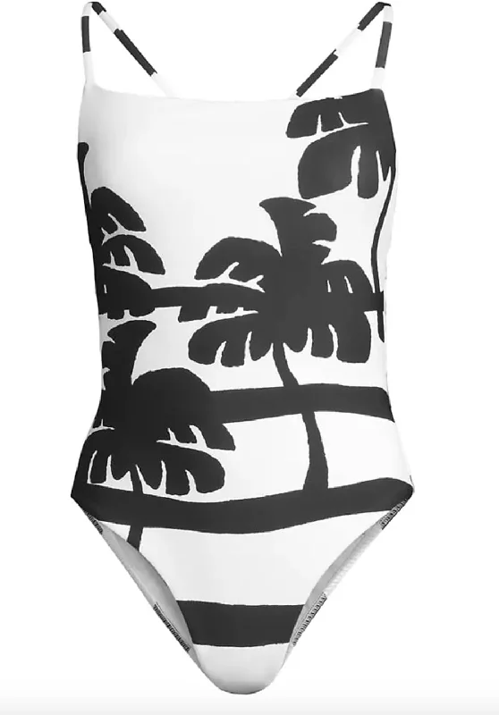 Farm Rio Women's Coconut Tropical One-Piece Swimsuit Floral Swimwear Set