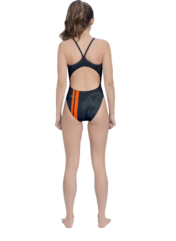 Netherlands Women’s Active Back Thin Strap Swimsuit Floral Swimwear Set