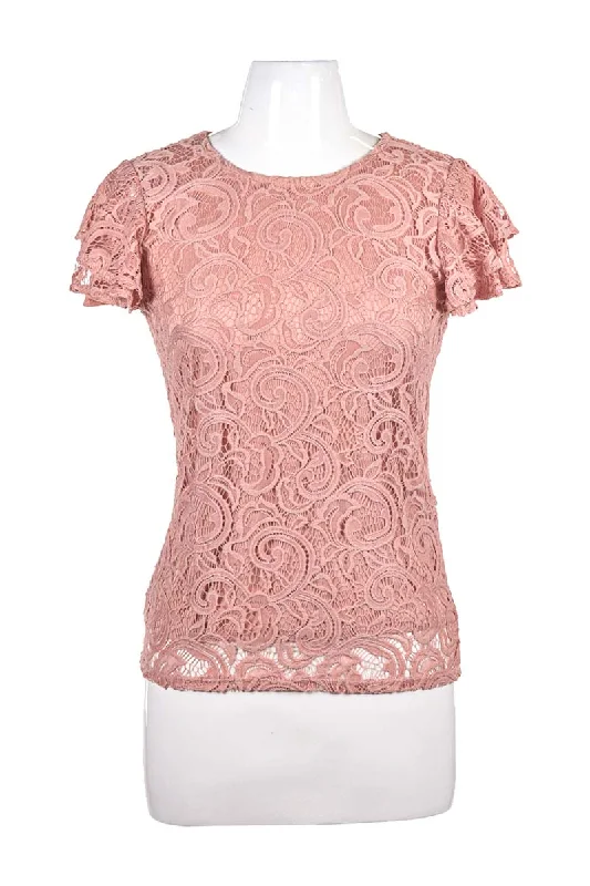 Adrianna Papell Shirt-- Collared Crew Neck Turtle Neck