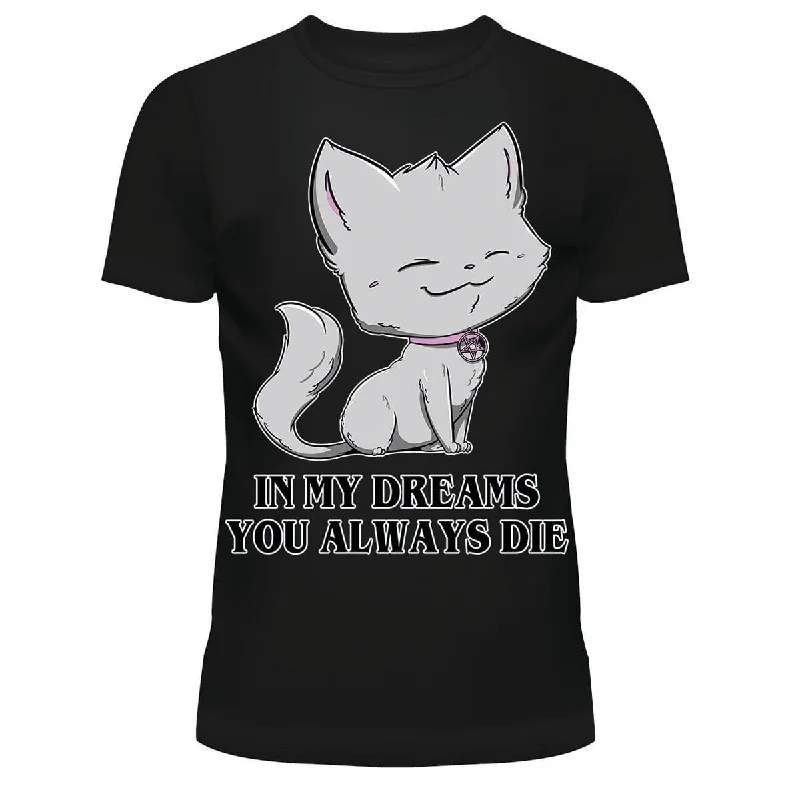 IN MY DREAMS T SHIRT - BLACK-- Rayon Velvet Corduroy