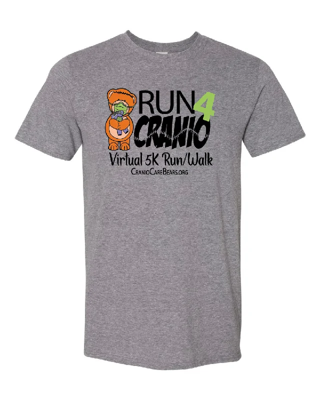 SALE - 2020 Run4Cranio Virtual 5K Run Walk T-Shirts & Onsies-- Striped Floral Plaid