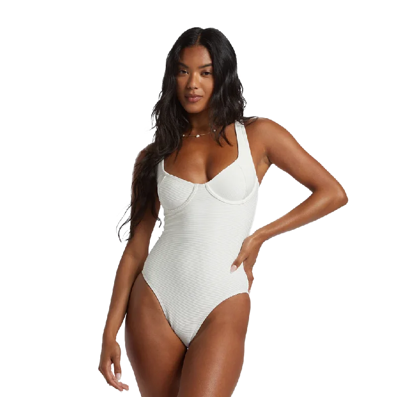 Billabong Tanlines Emma Underwire One-Piece Swimsuit - Salt Crystal Tropical Print Bikini
