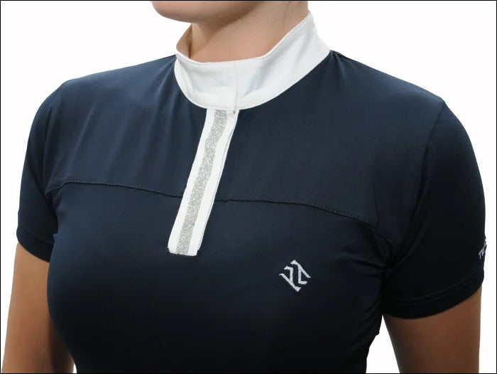 Tesoro Ladies Crystal Show Shirt-- Spandex Blend Rayon Blend Denim Blend