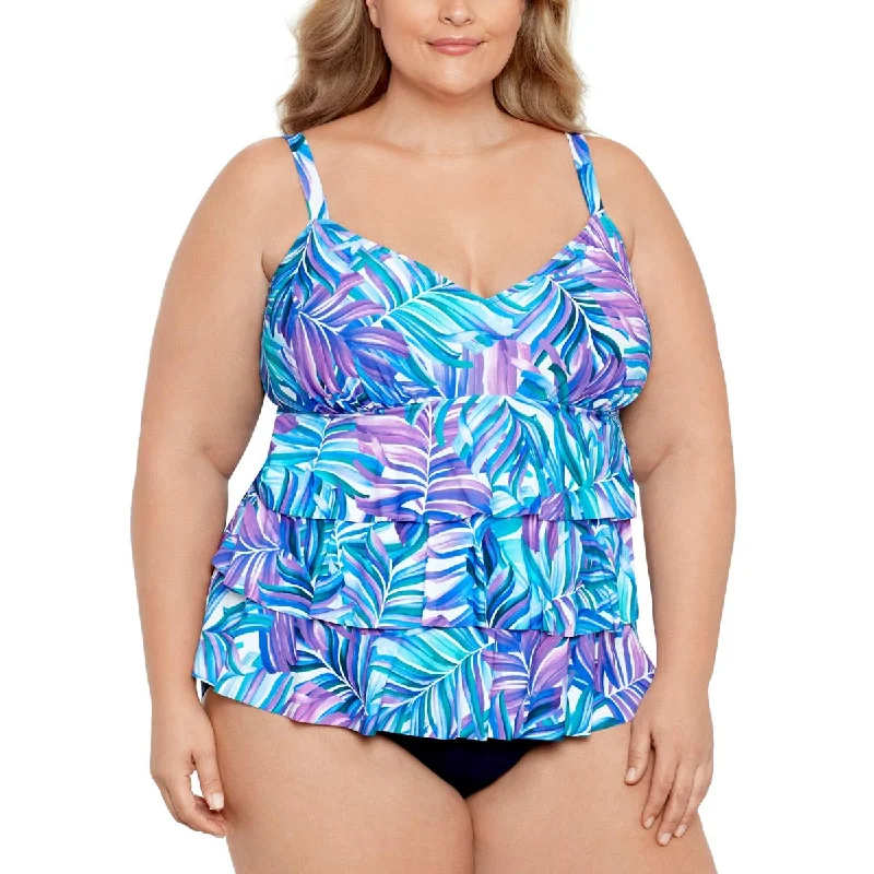 Plus Womens Beachwear Summer One-Piece Swimsuit Comfortable Swim Shorts