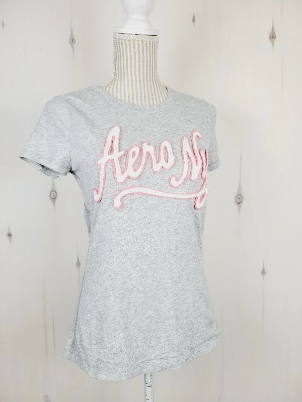 AEROPOSTALE LIGHT GREY TSHIRT LADIES LARGE PRE-LOVED-- Casual Formal Business