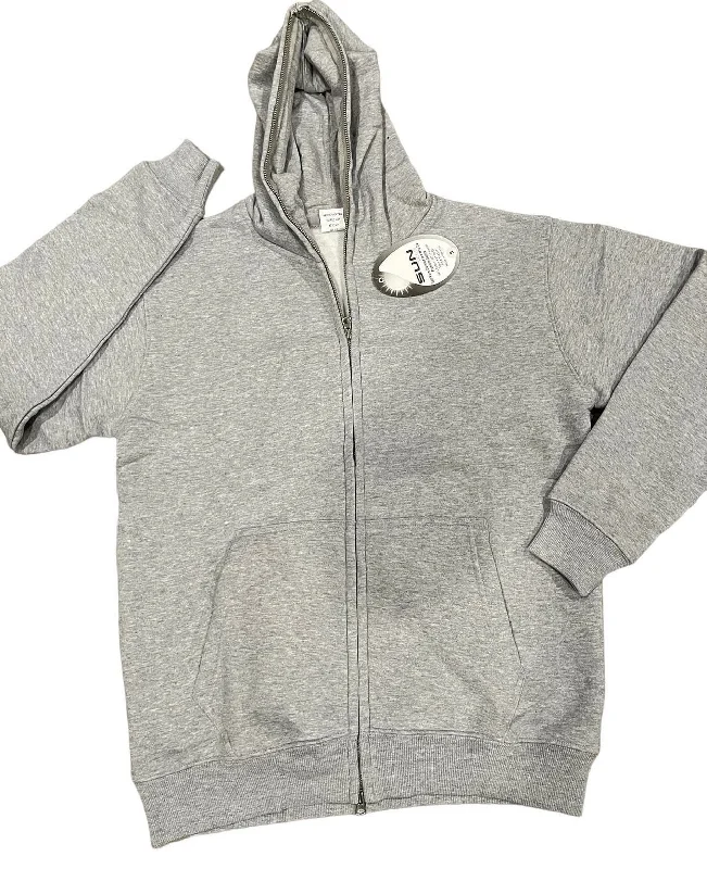 Sun Tees Full Zip Hoodies Hooded Sweatshirt Casual Wear Street Style