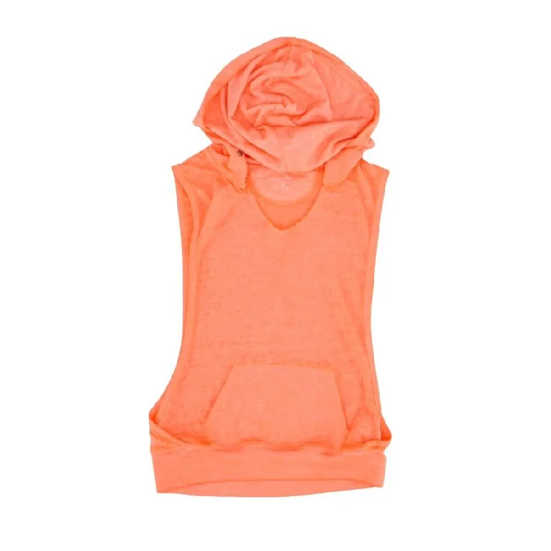 Neon Pink Solid Hoodie Hoodie with Color Block Contrast Stylish