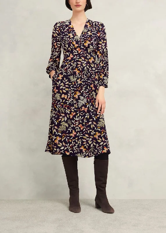 Zainah Dress 0224/5575/9021l00 Navy-Multi Tunics Chic elegant