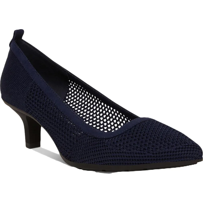 Anne Klein Womens Rebecca Perforated Slip On Dress Heels Tunics Party sparkling