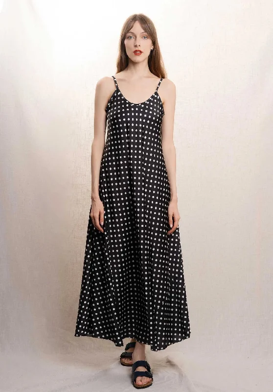 Dress C6219 10 Noir Cowl Neckline Elegant