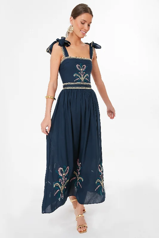 Navy Blue Ornella Dress Tunics Corduroy durable