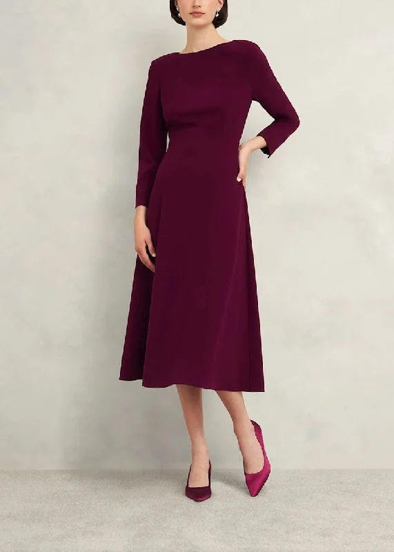 Leonora Dress 0224/5563/9045l00 Warm-Plum Tunics Fashionable chic