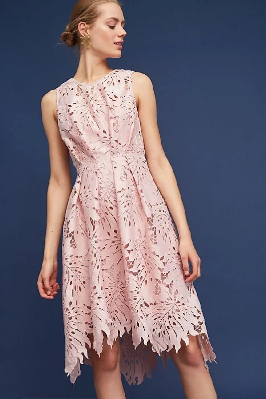 Samantha Dress - Palm Lace in Blush Tunics Corduroy durable