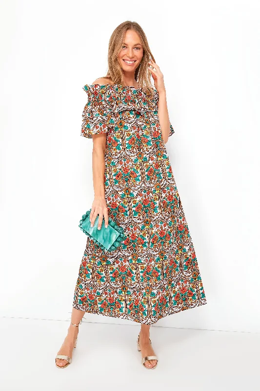 Corte White Breakfast Dress Elegant Long Evening