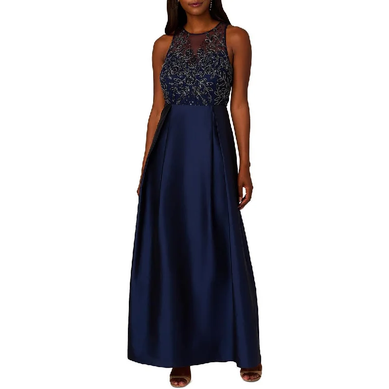 Womens Embellished Polyester Evening Dress Tunics Sophisticated sleek