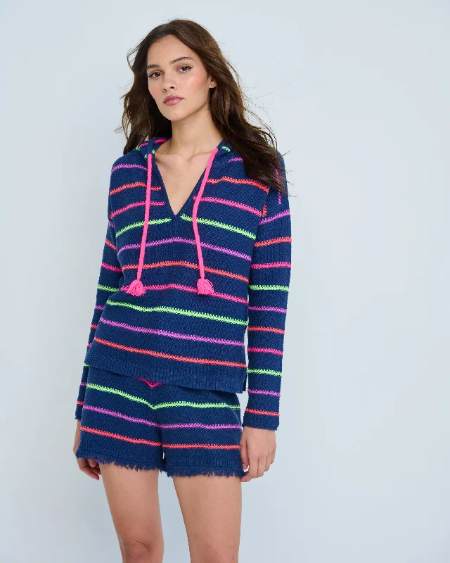 Quick Stitch Hoodie Blue Galaxy - Lisa Todd Hoodie with Drawstring Waist Adjustable Fitted
