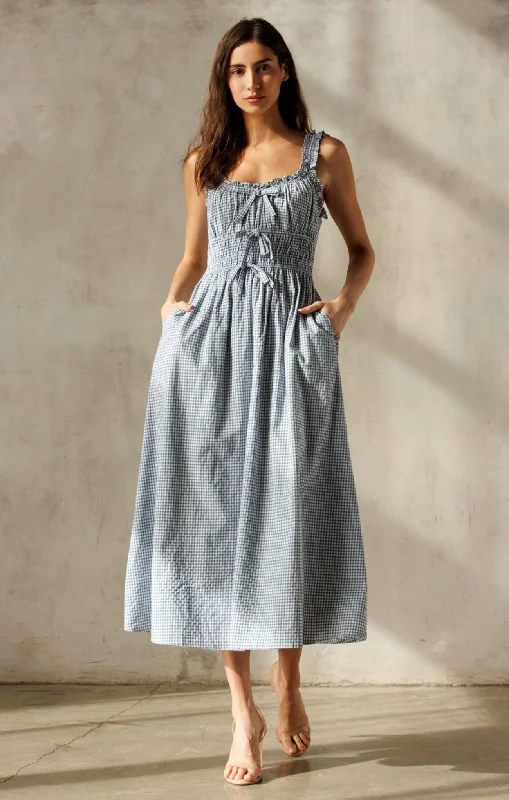 Hana Check Dress Tunics Evening elegant