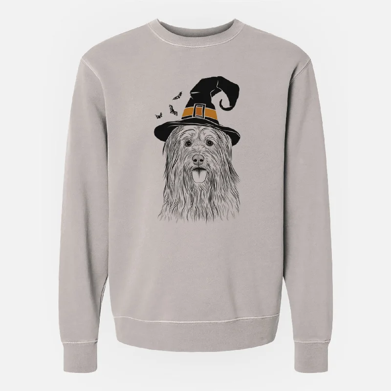 Witch Indy the Korean Sapsali - Unisex Pigment Dyed Crew Sweatshirt Hoodie with Strings Custom Fit Adjustable