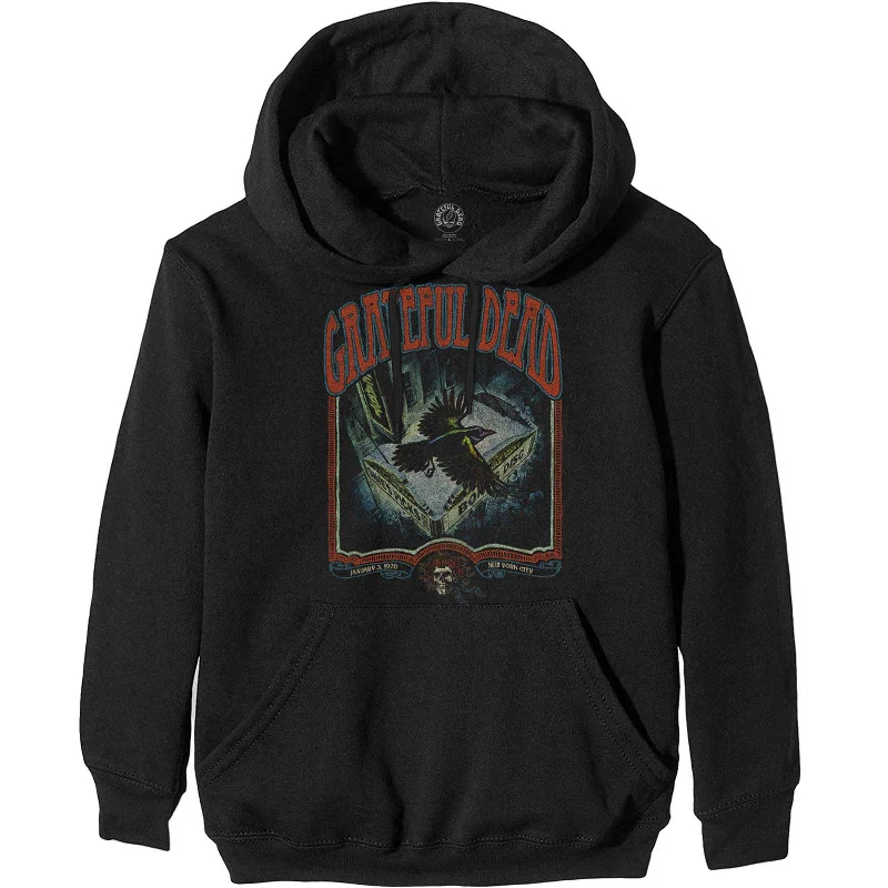 GRATEFUL DEAD Attractive Hoodie, Vintage Poster Hoodie with Bell Sleeves Flared Feminine