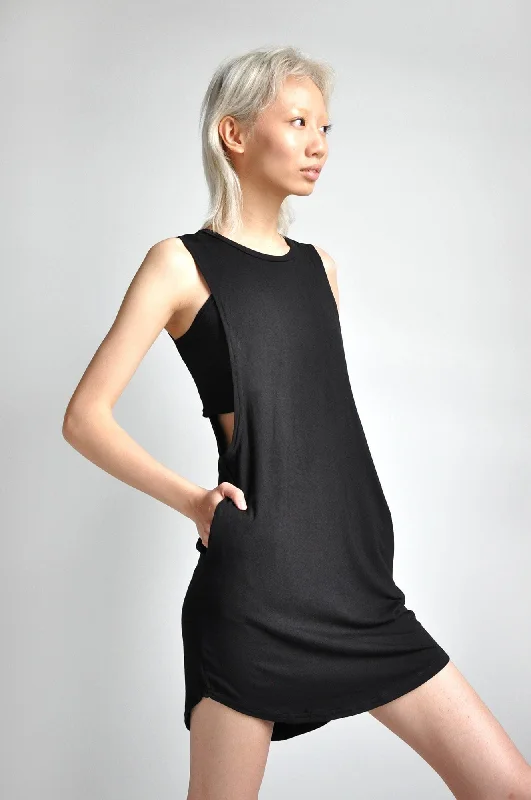 Mini Shield Dress [Pre Order] Turtleneck Neckline Stylish