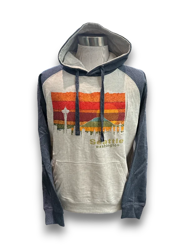 Painted Seattle Hoodie Hoodie with V-Neck Classic Versatile