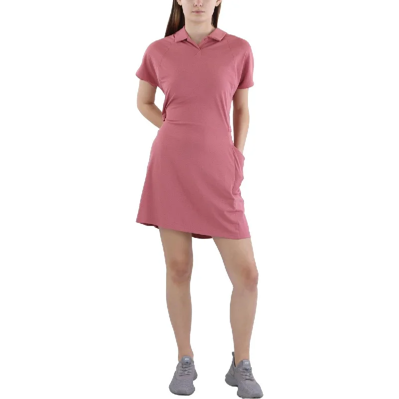 Go-To Womens Pocket Polyester Athletic Dress Tunics Spring floral