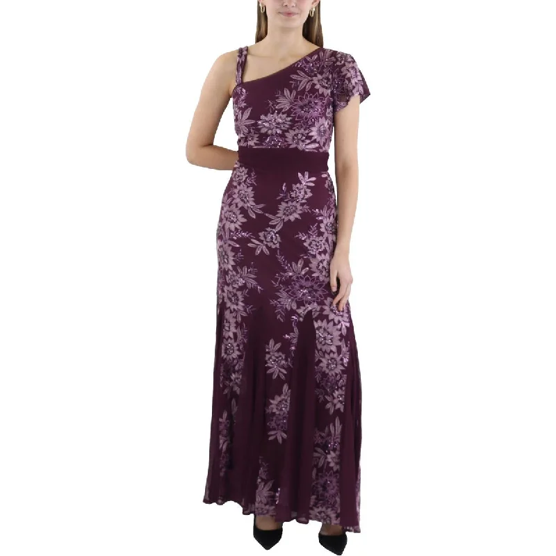 Womens Embroidered Polyester Evening Dress Tunics Bridal satin