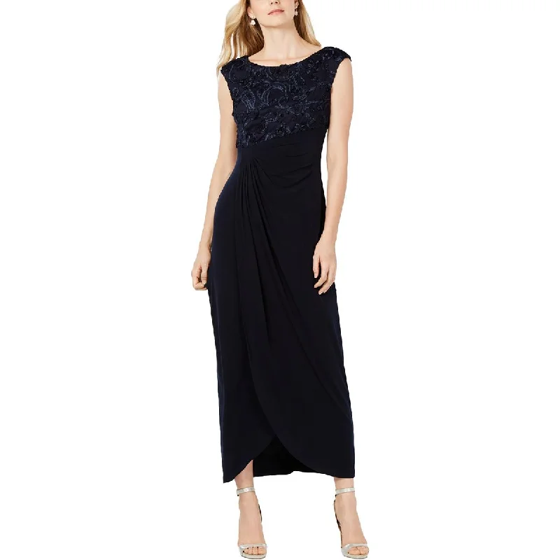 Connected Apparel Womens Plus Cap Sleeve Maxi Evening Dress Tunics Occasion special