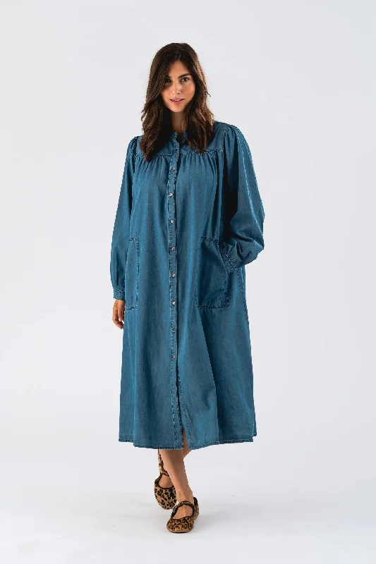 Dress 23495 306 Jess Dress Blue Tunics Luxurious high-end
