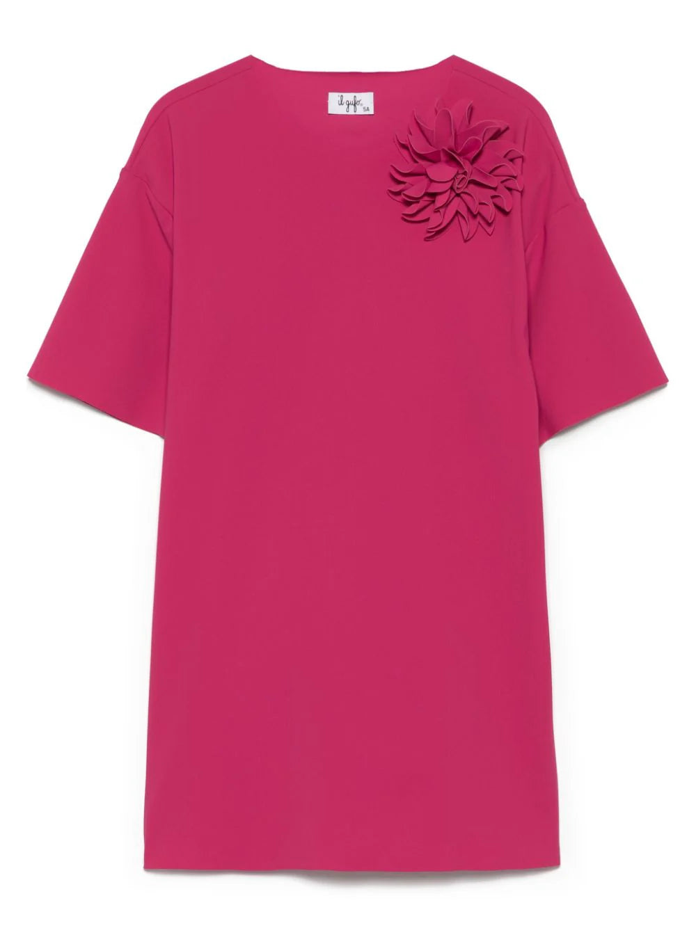 Fuchsia 3D Flower Dress sweetheart Neckline Romantic