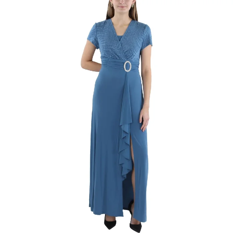 Womens Glitter Polyester Evening Dress Tunics Sophisticated sleek