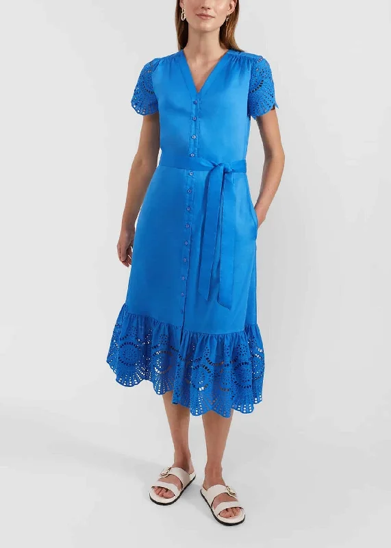 Yasmine Dress 0224/5403/1144l00 Crystal-Blue Tunics Office stylish